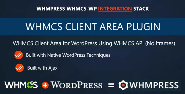 دانلود افزونه وردپرس WHMCS Client Area