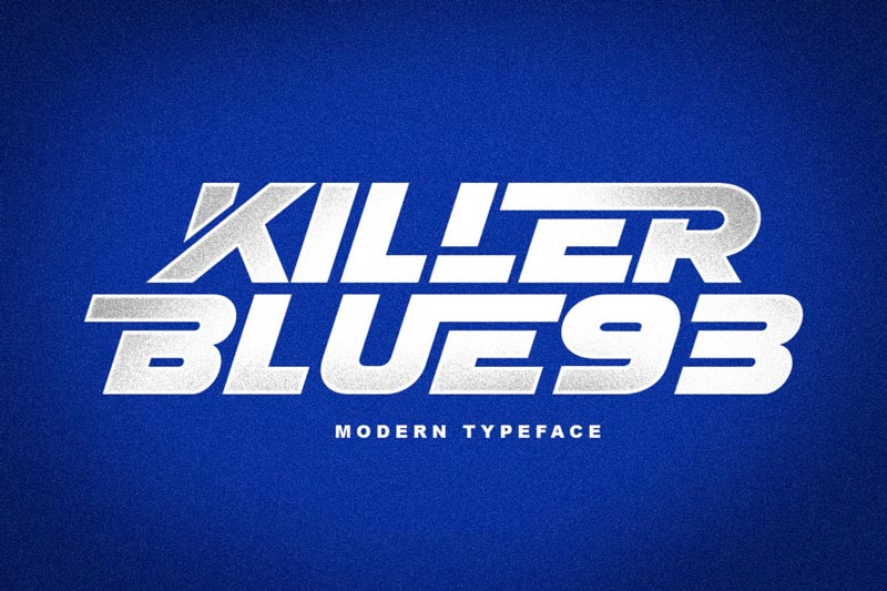 دانلود فونت انگلیسی KILLER BLUE93