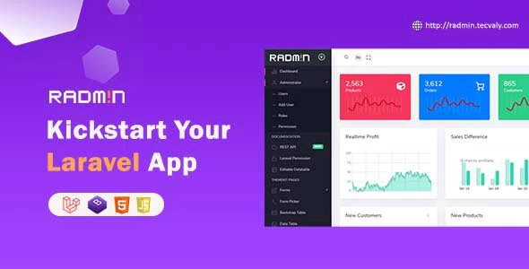 دانلود اسکریپت پنل مدیریت لاراول Radmin