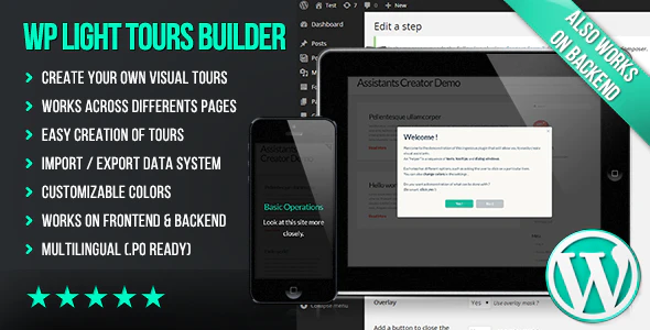 دانلود افزونه وردپرس WP Light Tours Builder - نسخه 3.428