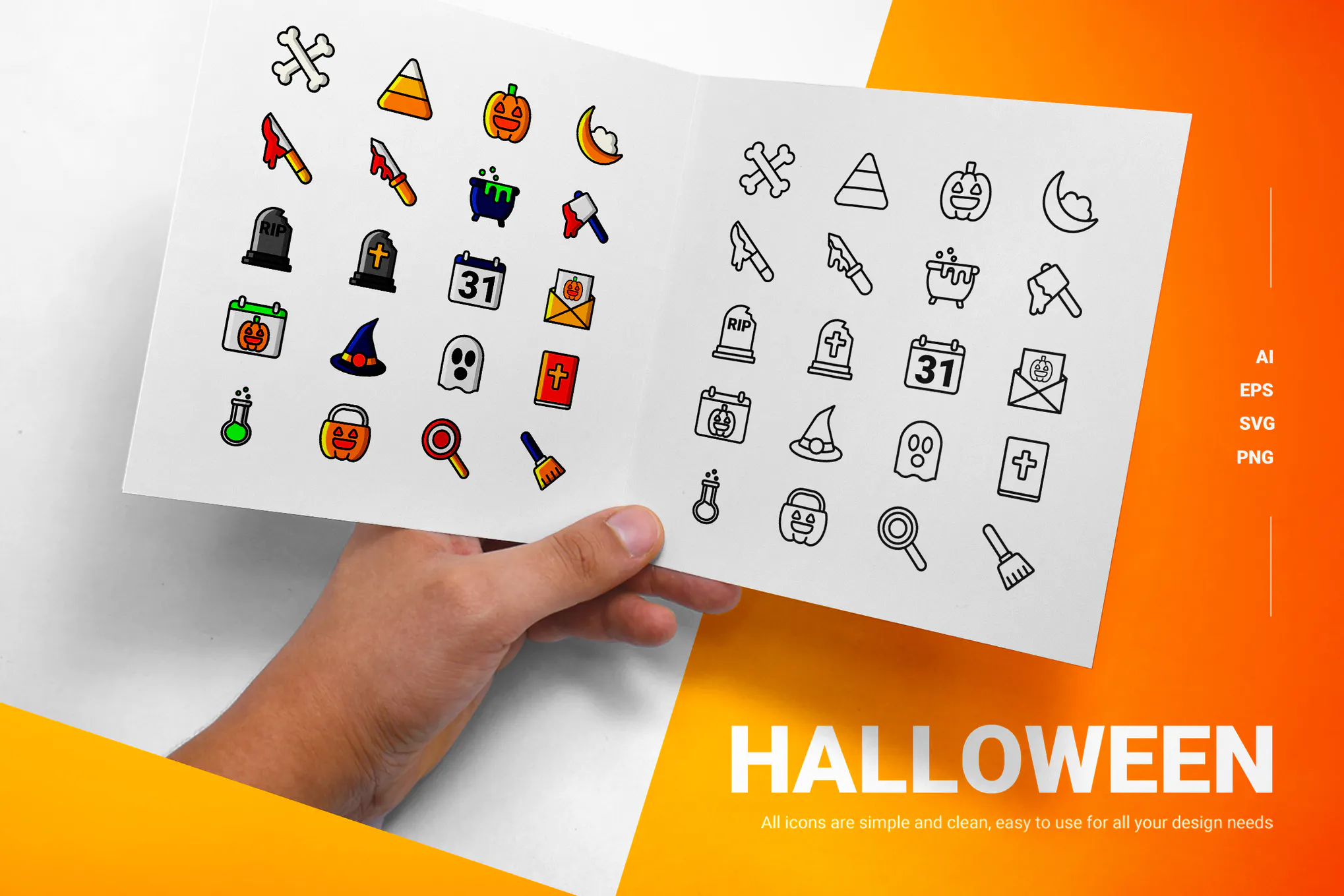 دانلود مجموعه آیکون Halloween