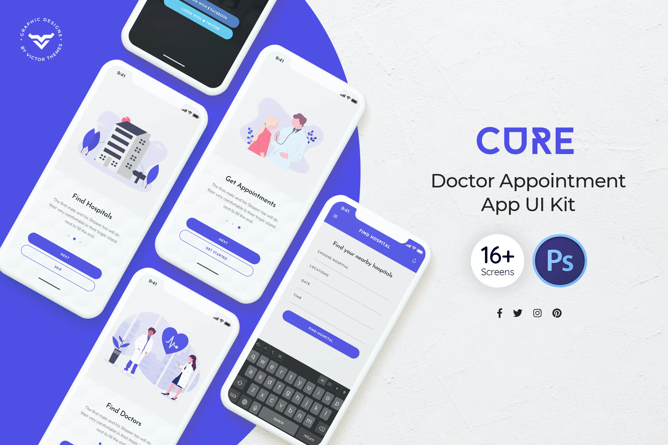 دانلود رابط کاربری اپلیکیشن موبایل Cure