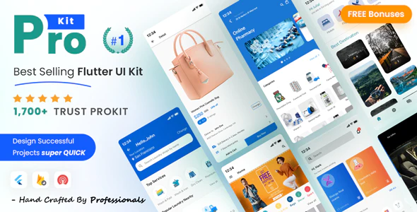 دانلود سورس متن باز اپلیکیشن فلاتر ProKit