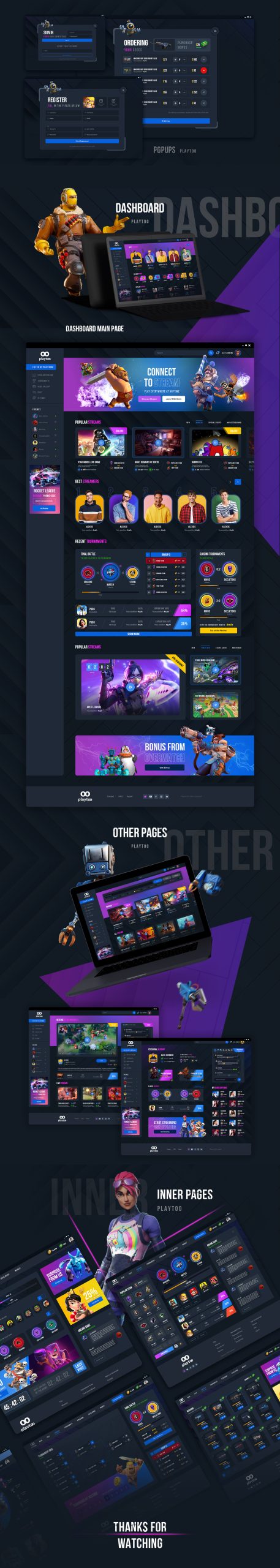 دانلود رابط کاربری وب سایتت Playtoo