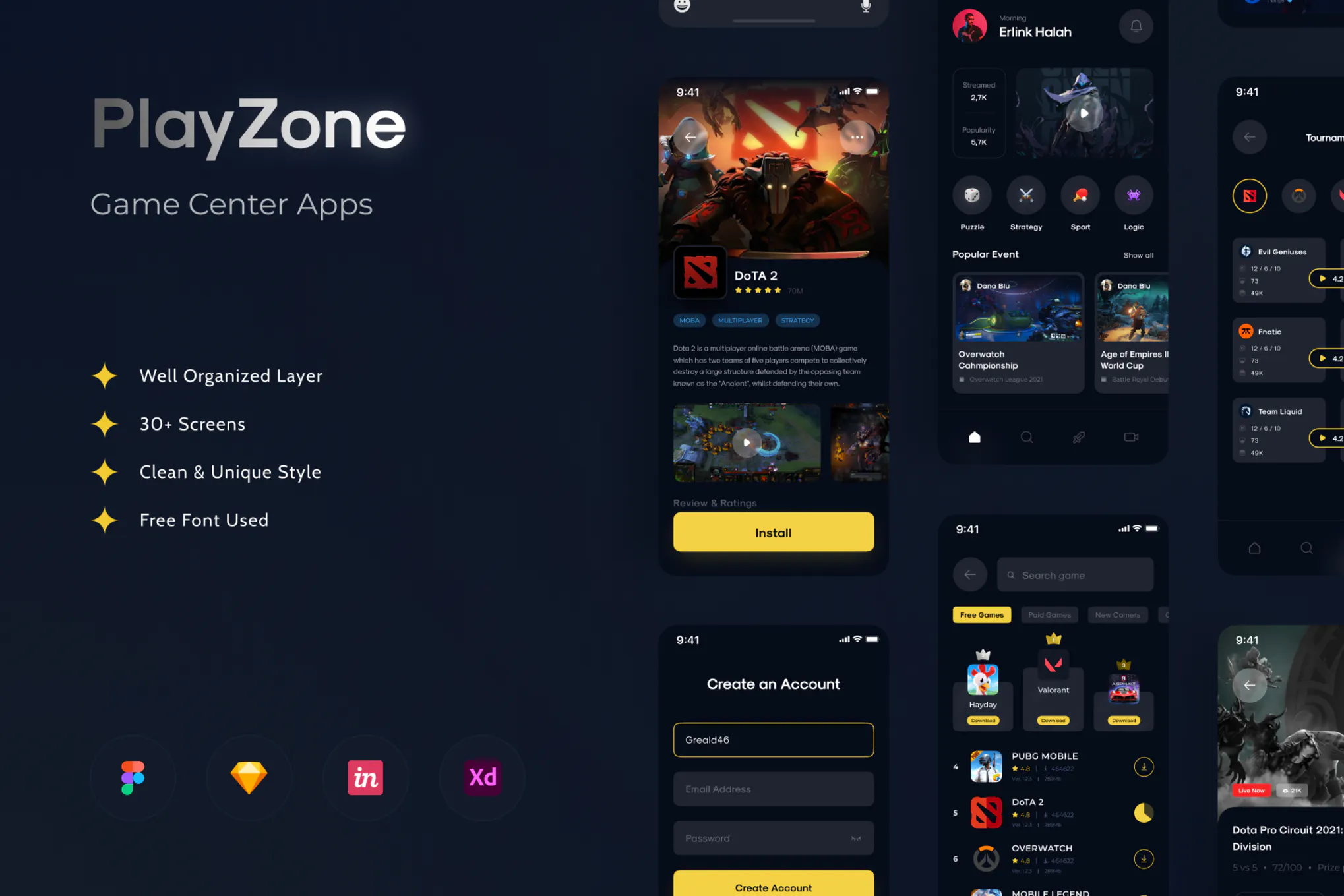 دانلود رابط کاربری گیمینگ موبایل PlayZone