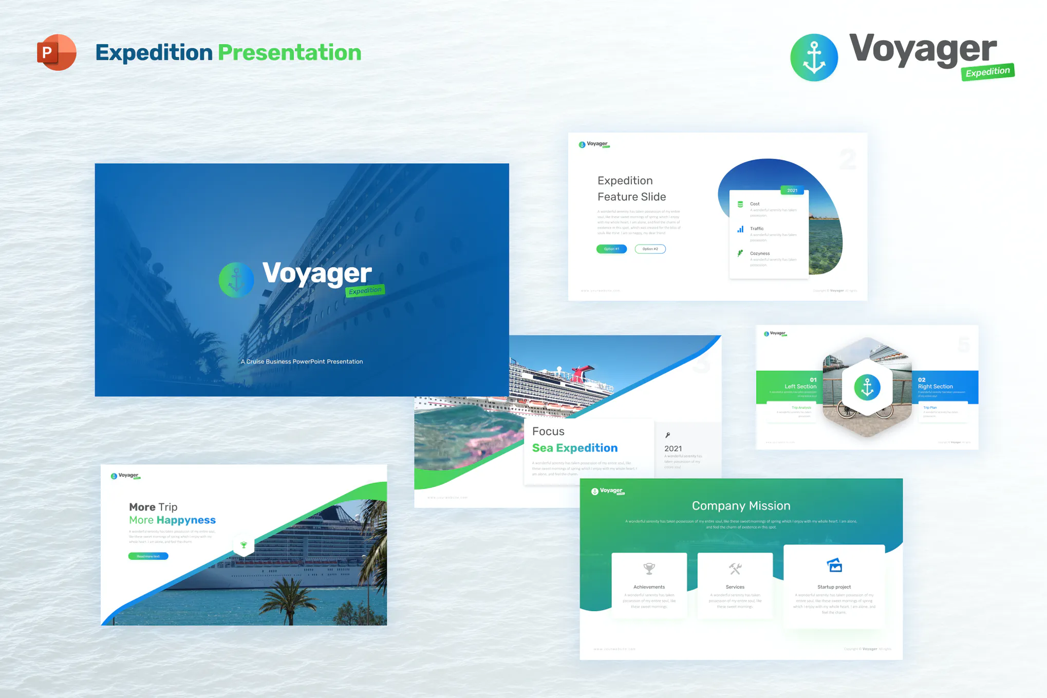 دانلود قالب پاورپوینت Voyager Expedition