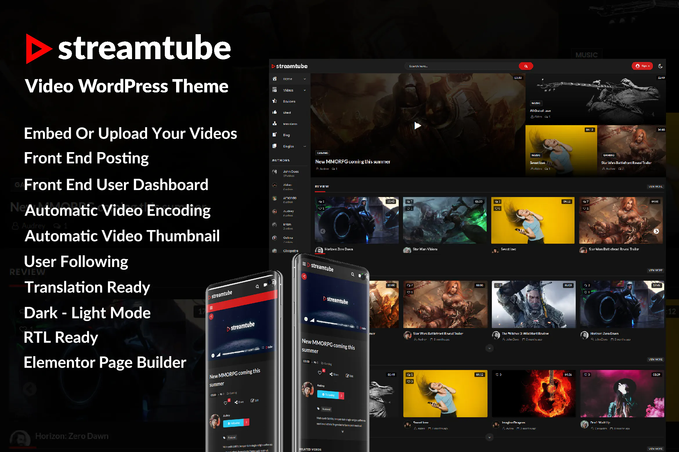 دانلود قالب وردپرس StreamTube