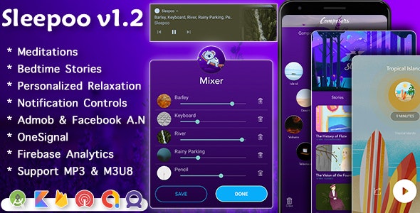 دانلود سورس اپلیکیشن اندروید Sleepoo