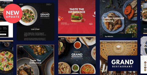 دانلود قالب وردپرس Grand Restaurant - پوسته رستوران وردپرس