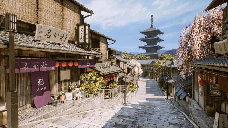 دانلود پروژه آماده Kyoto Alley برای آنریل انجین