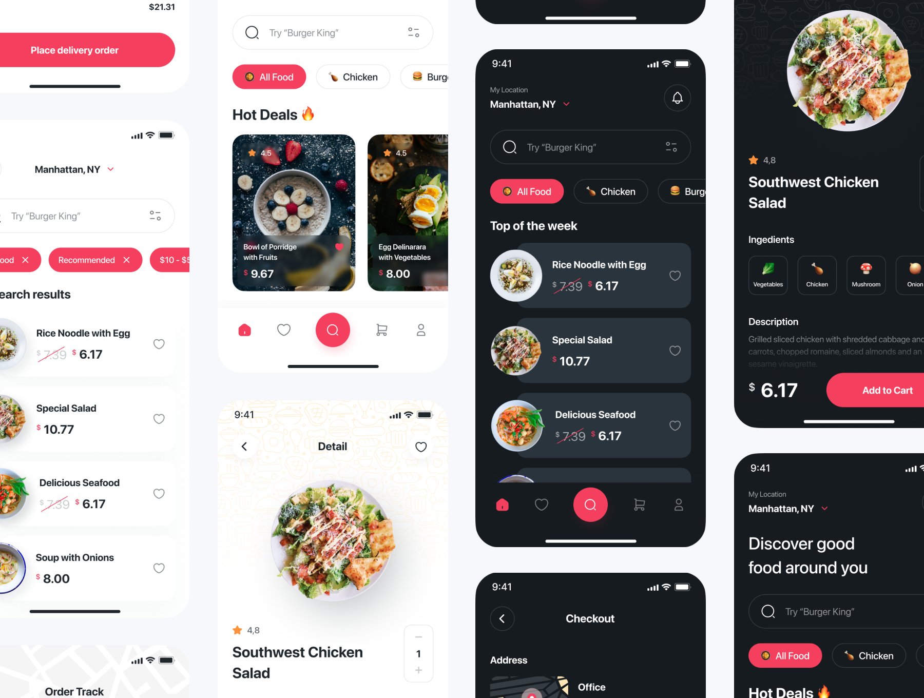 Foodline - Food Delivery App UI Kit
