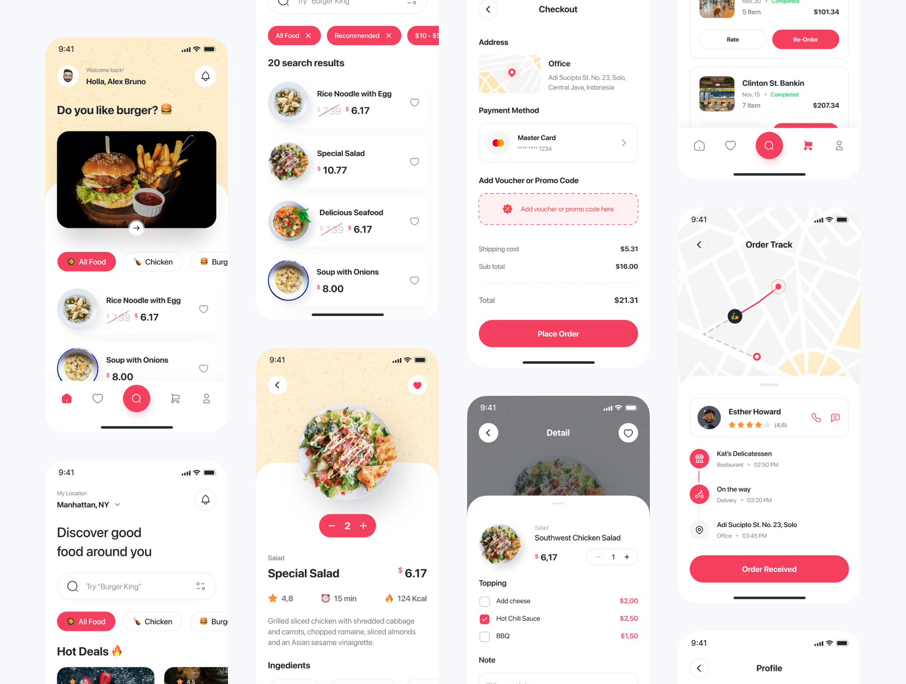 Foodline - Food Delivery App UI Kit
