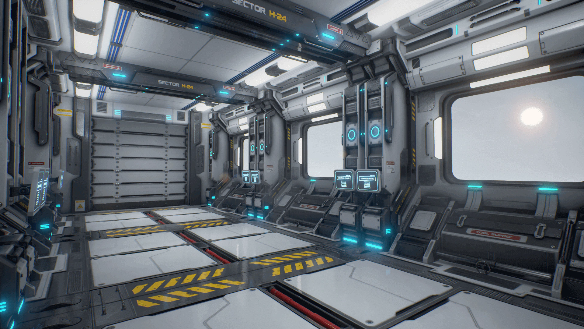 دانلود پروژه آماده آنریل انجین SciFi Corridor Environment