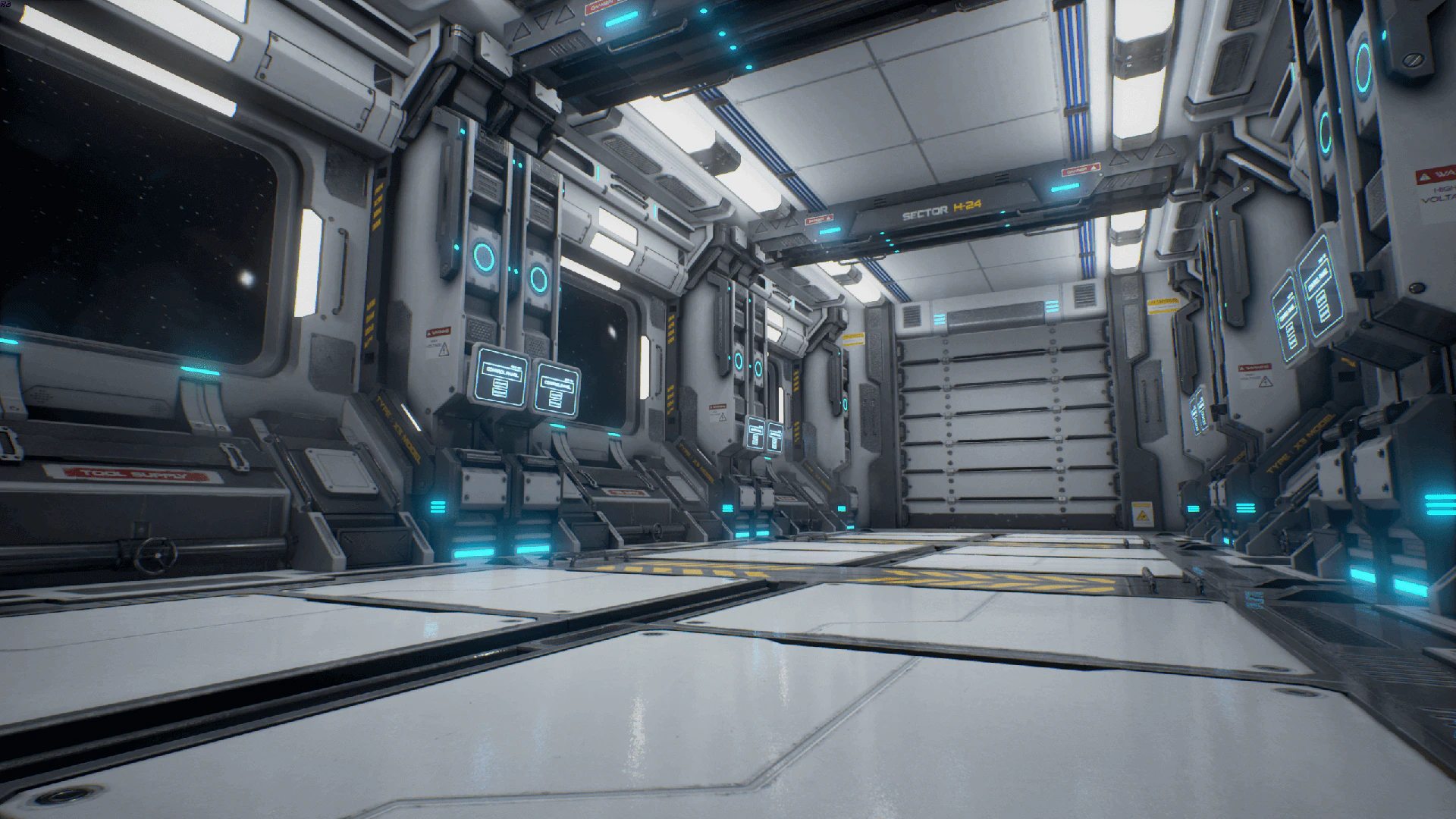دانلود پروژه آماده آنریل انجین SciFi Corridor Environment