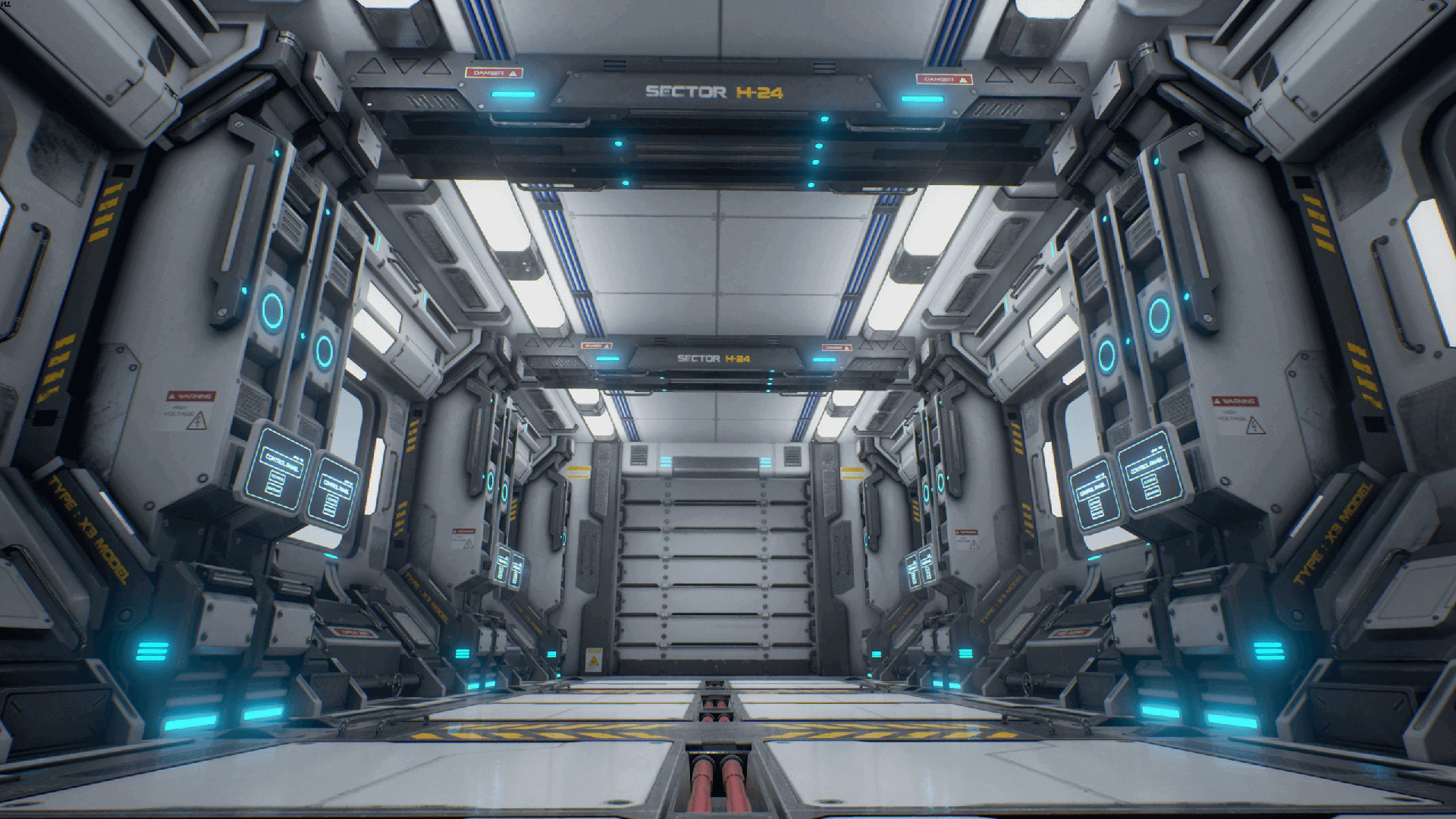 دانلود پروژه آماده آنریل انجین SciFi Corridor Environment