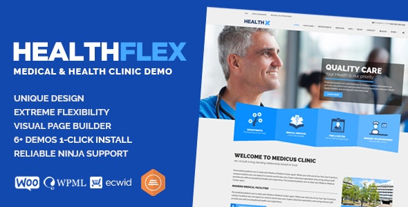 دانلود قالب وردپرس HEALTHFLEX - پوسته پزشکی و درمانی وردپرس