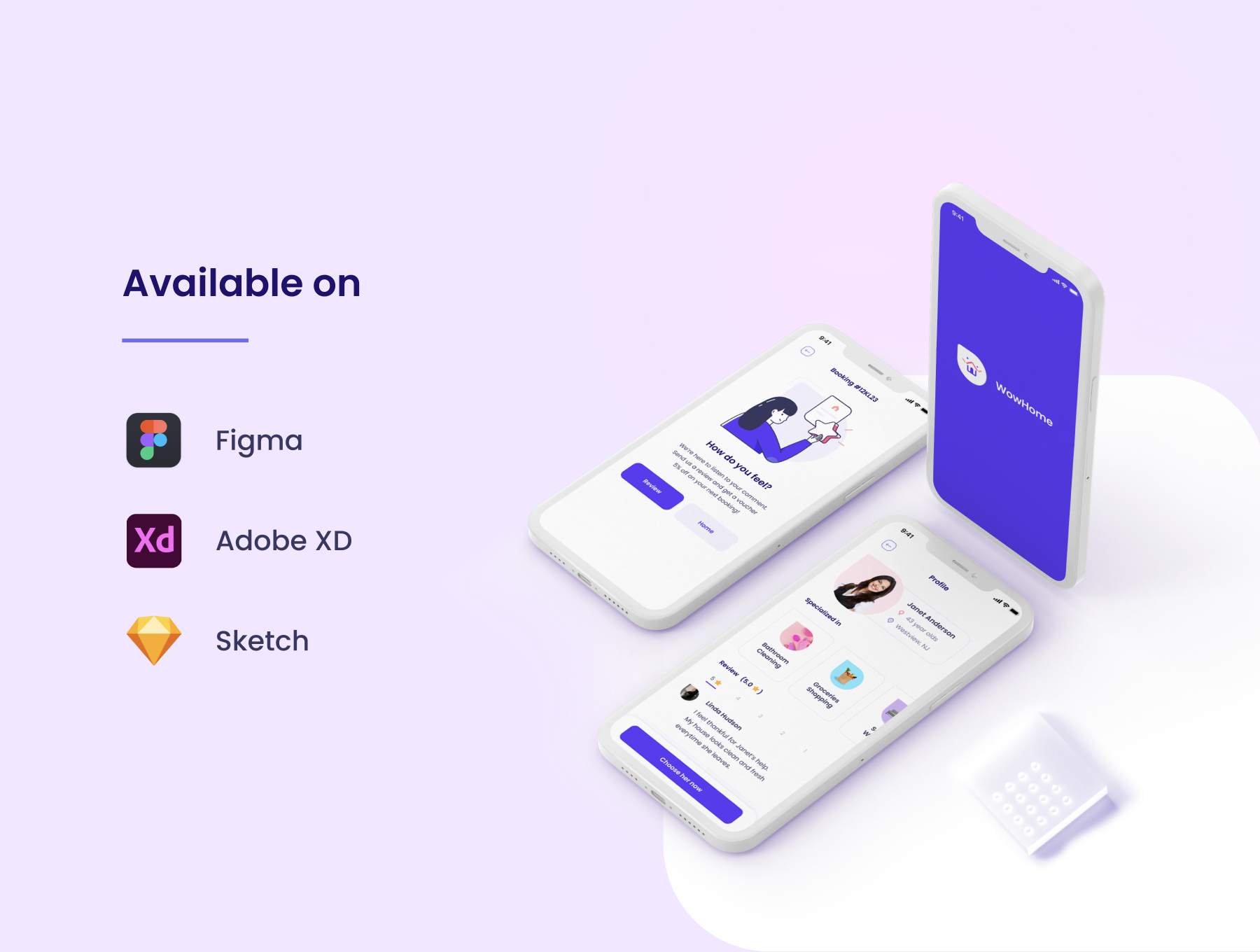 دانلود رابط کاربری Housework Service App UI Kit