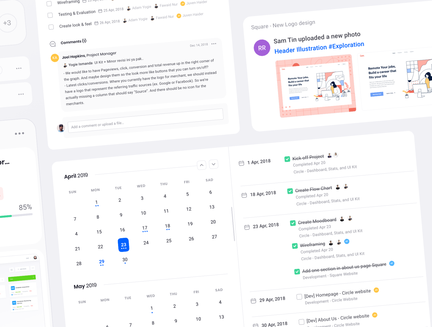 Square Dashboard UI Kit