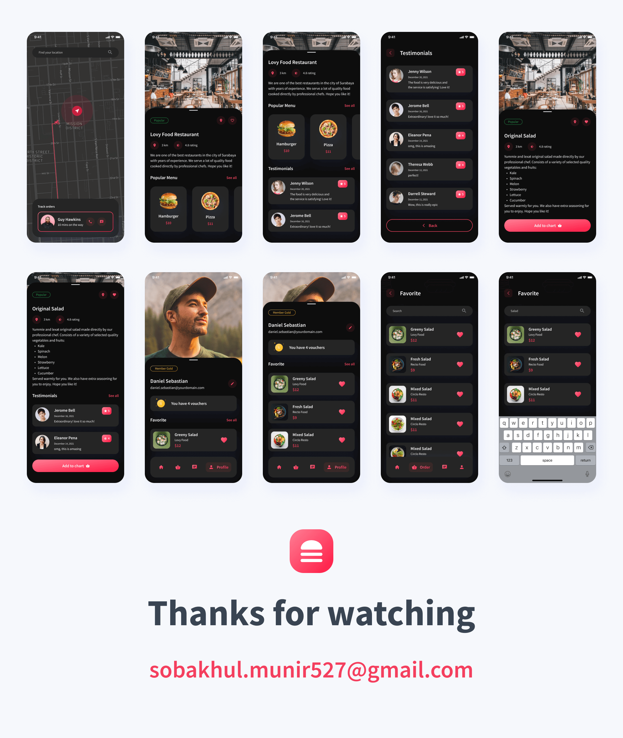 Foode - Food Delivery Mobile App UI Kit