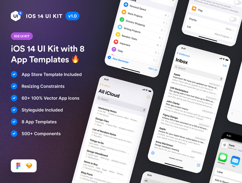 iOS 14 UI Kit