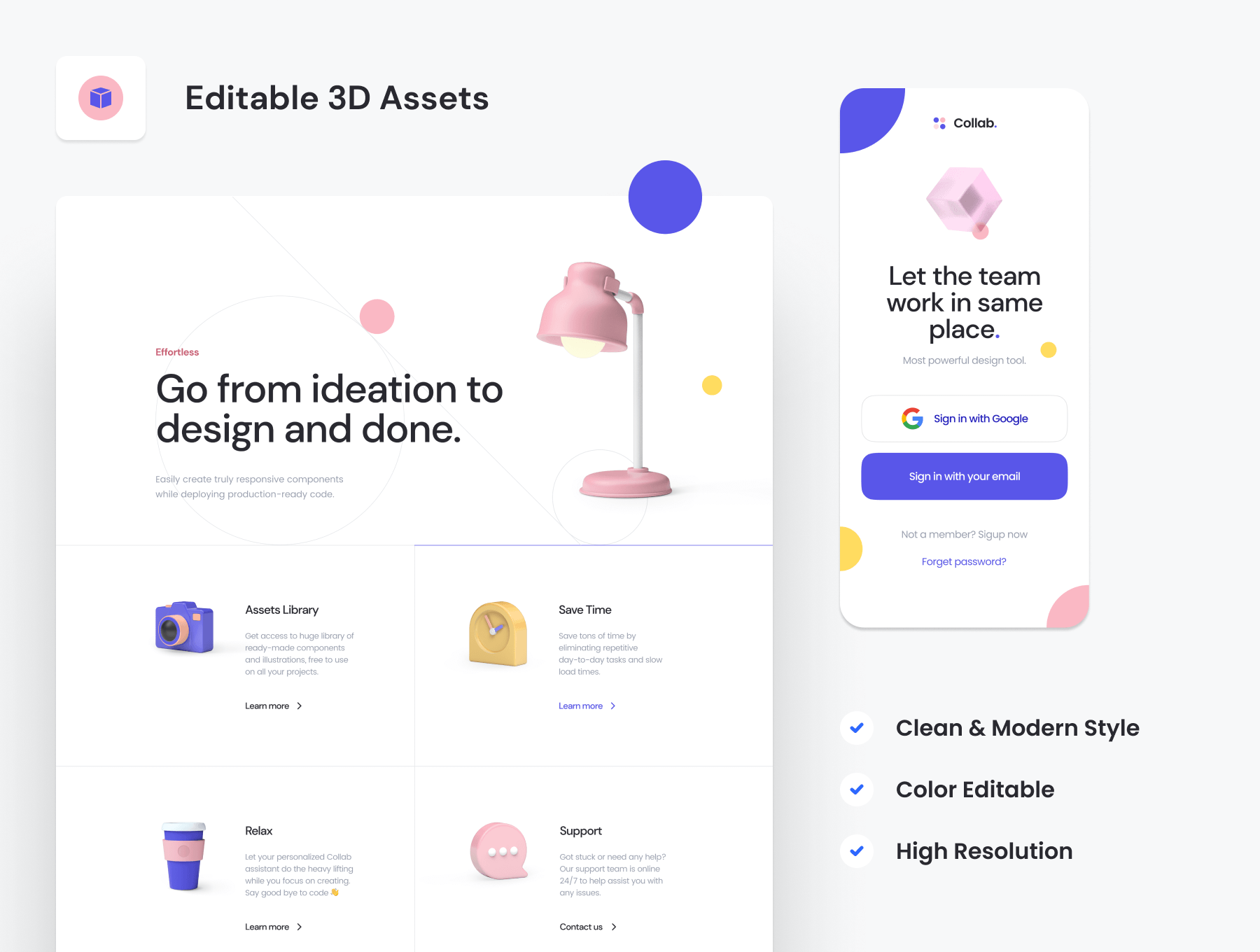 Collab - Landing Page Kit