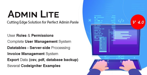 دانلود اسکریپت Admin Lite - اسکریپت مدیریت کاربر و پنل مدیریت پیشرفته