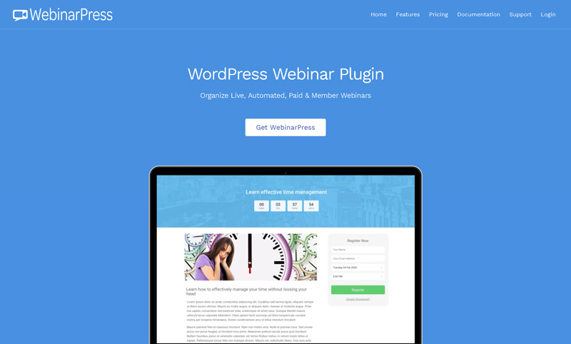 دانلود افزونه وردپرس WebinarPress Pro - افزونه پیشرفته وبینار وردپرس