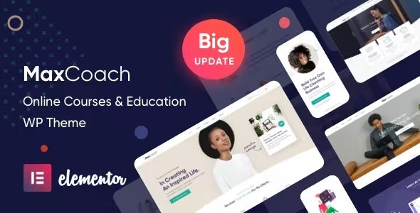 قالب آزمون و دروه آنلاین و آموزشی راست چین وردپرس MaxCoach