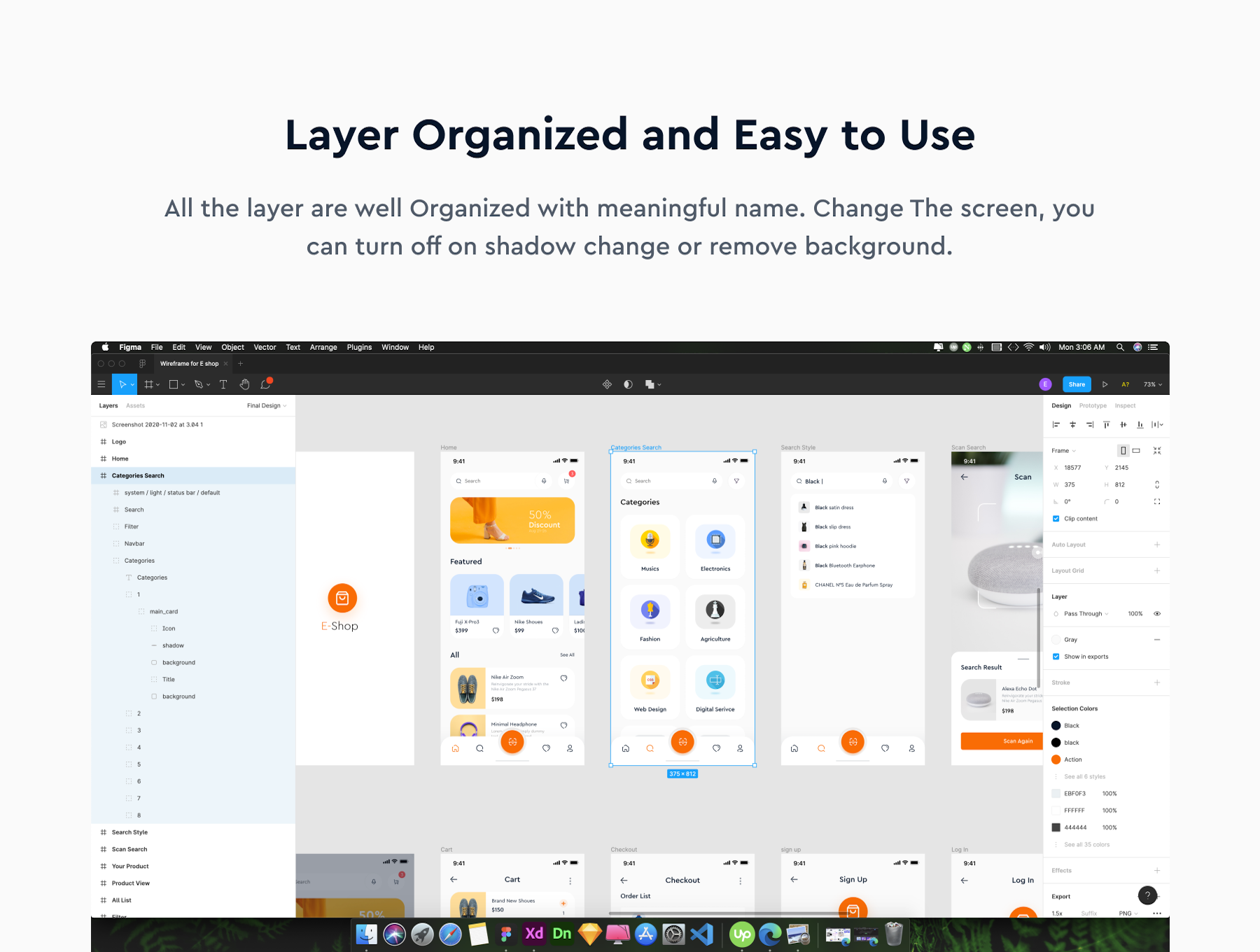 E-Shop - eCommerce Mobile App UI KIT