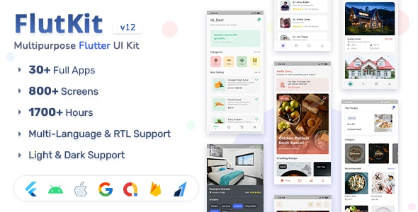 دانلود سورس کد فلاتر FlutKit
