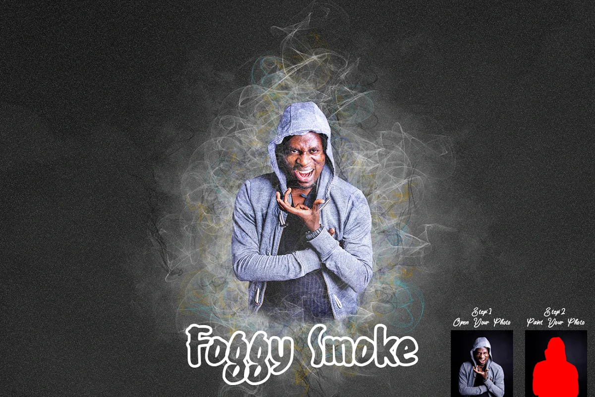 دانلود اکشن فتوشاپ Foggy Smoke