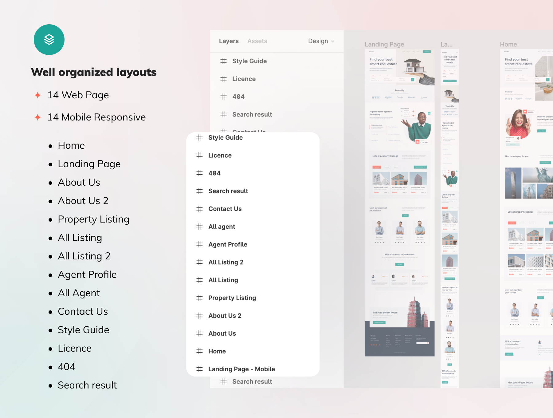 Homelun - Real Estate Landing Page UI KIT