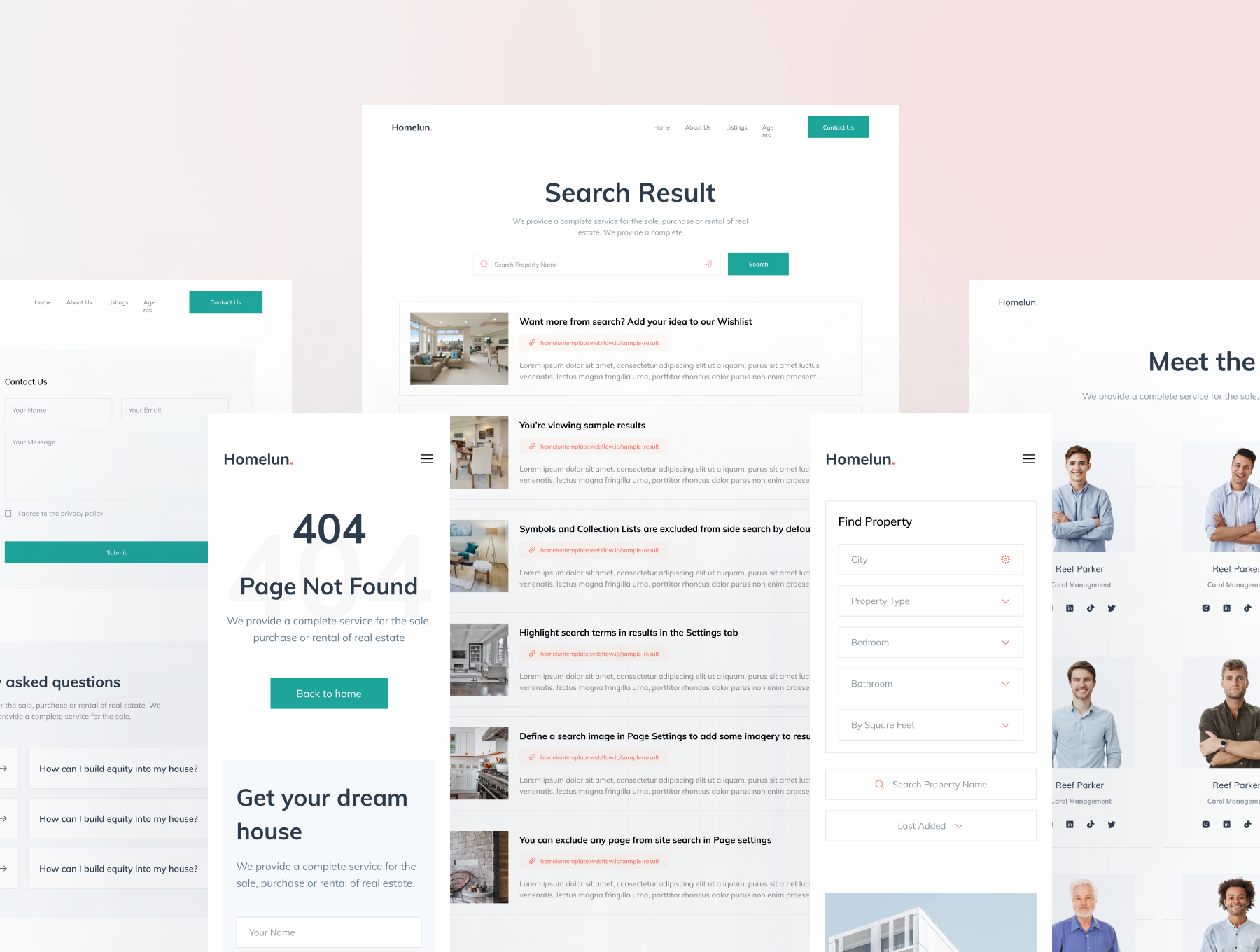 Homelun - Real Estate Landing Page UI KIT