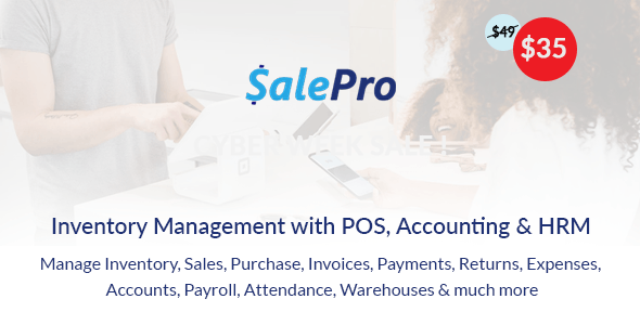 دانلود اسکریپت SalePro - سیستم مدیریت موجودی و حسابداری