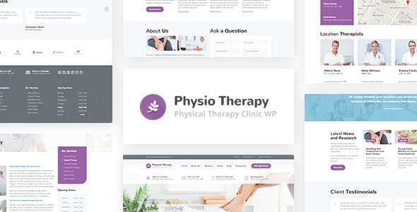 دانلود قالب وردپرس Physio - پوسته درمانگاه و فیزیوتراپی وردپرس