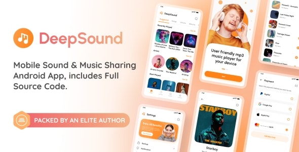 دانلود سورس اپلیکیشن اندروید DeepSound - پلتفرم اشتراک گذاری موزیک اندروید