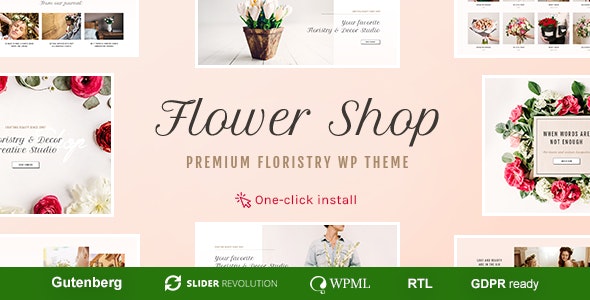 دانلود قالب وردپرس Flower Shop - پوسته گلفروشی چند منظوره ووکامرس