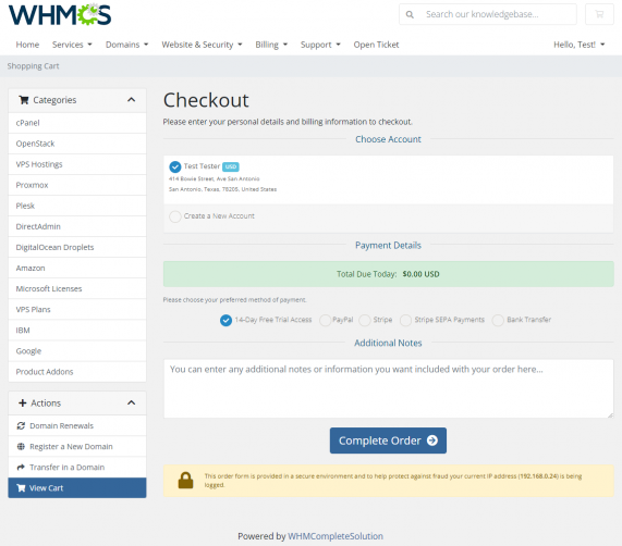 دانلود افزونه و ماژول Product Free Trial Manager For WHMCS
