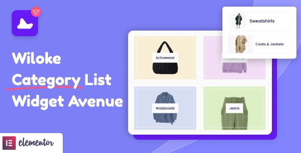 دانلود افزودنی المنتور Wiloke Categories List Avenue Widget