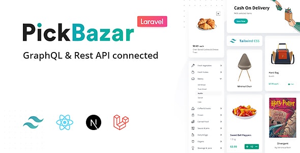 دانلود اسکریپت Pickbazar Laravel