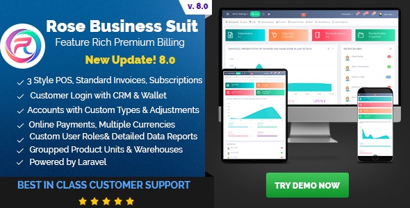 دانلود اسکریپت Rose Business Suite