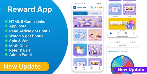 دانلود سورس کد اندروید Reward App