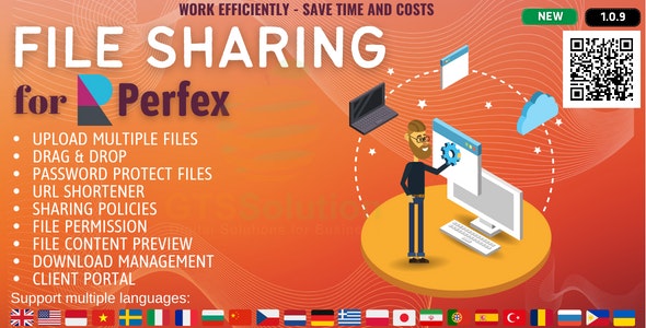دانلود اسکریپت File Sharing module for Perfex CRM