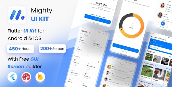 دانلود سورس کد فلاتر MightyUIKit