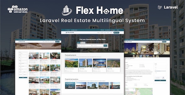 دانلود اسکریپت Flex Home - اسکریپت لاراول مشاور املاک (چند زبانه)