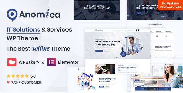 قالب شرکتی و فناوری اطلاعات وردپرس Anomica