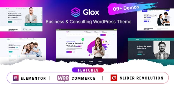 قالب شرکتی چند منظوره وردپرس Glox