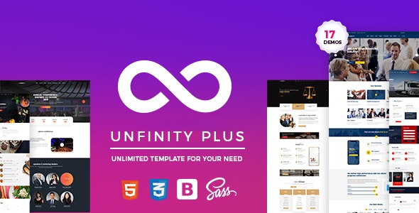 651603733188364 دانلود قالب HTML تک صفحه ای UnfinityPlus