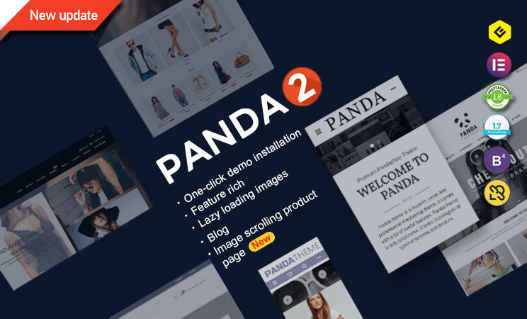 دانلود قالب پرستاشاپ Panda