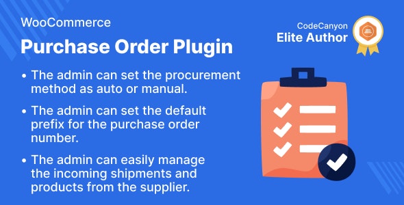 افزونه وردپرس Purchase Order Plugin for WooCommerce